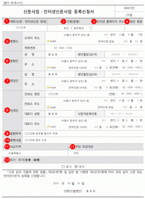 인터넷신문사 창업 및 등록 방법은