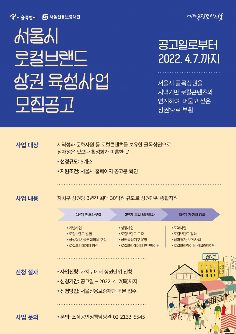 서울시, 특색 있는 골목상권을 서울 대표 로컬브랜드로 육성 … 3년간 30억원 지원