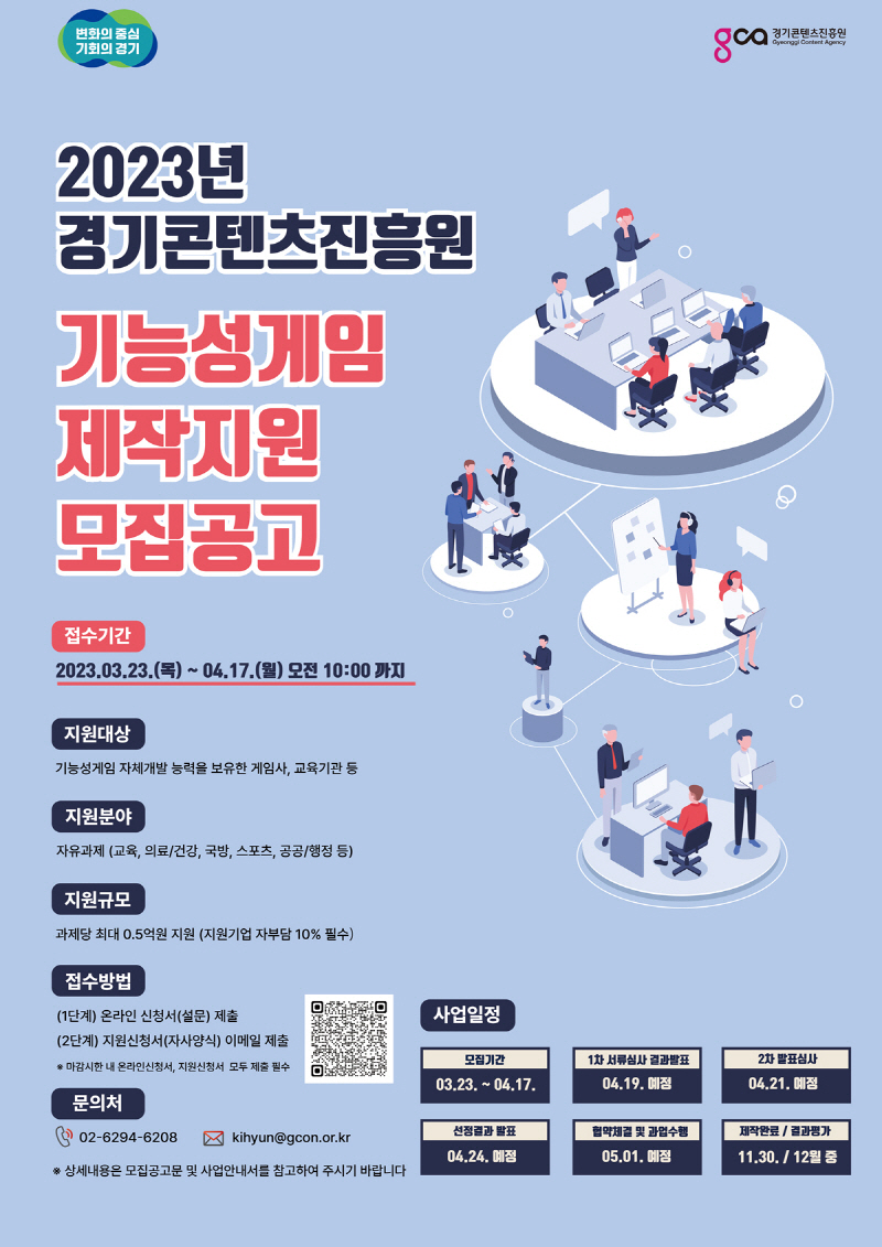경기도, 공공가치 결합한 기능성게임 제작기업 모집. 최대 5000만 원 지원