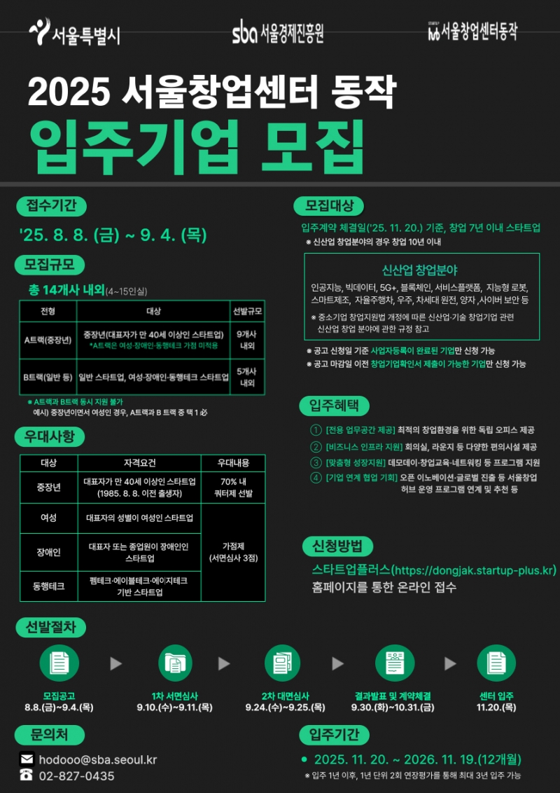 서울시, 중장년 기술창업 지원 강화…입주기업 70% 쿼터제 첫 도입